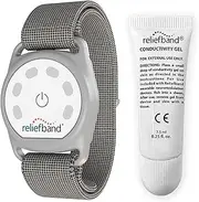 Reliefband New Sport Anti-Nausea Wristband | Waterproof | Nausea & Vomiting Relief for Motion Sickness, & Morning Sickness | Drug & Side Effect Free, Long Lasting, Fast-Acting (Grey, 1 Extra Gel Tube)