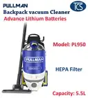TCS PULLMAN PL950 Commercial Battery Backpack Vacuum Cleaner 5.5L 2 Yrs warranty