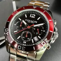 在飛比找momo購物網優惠-【COACH】COACH蔻馳男錶型號CH00062(黑色錶面