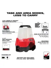 Milwaukee 2144-20 M18 18V Compact Li-Ion LED Site Light w/ Flood Mode -Bare Tool