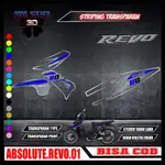 透明條紋ABSOLUTE REVO STICKER ABSOLUTE REVO 列表變化酷摩托車貼紙透明ABSOLUTE