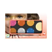Djeco Metallic Body Art Palette 6-Colours Face Paint Set Kids Party 3y+