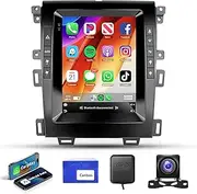 4G+64G Android 13 Car Radio for Ford Edge 2013 2014 2015, Rimoody Car Stereo CarPlay Android Auto 9.7 inch Vertical Touchscreen GPS WiFi Mirror Link Bluetooth FM/RDS EQ USB + Backup Camera