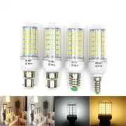 E27 E14 B22 6W SMD5730 90LEDs Corn Light Bulb Pure White Warm White AC85-265V E14 WARM WHITE