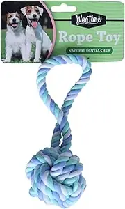 WagTime Sling Ball Rope Toy - 20cm, Durable Pet Play Toy for Dogs, Interactive Tug & Fetch, Safe Chew Material, Bright Colours for Outdoor Fun, Ideal for Medium to Large Breeds