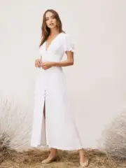 NWT TVF DVF Lavender Chiffon Maxi Dress Ivory Compare to Current DVF Prices!