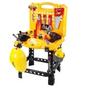 Toy Power Workbench Kids Tool Bench Construction Set Electric Drill Box Portable