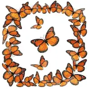 60 Pcs Monarch Butterfly Decor Artificial Butterflies for Bouquets Crafts