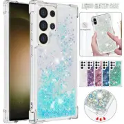 For Samsung S25 S24 S23 S22 S21 S20 FE Ultra Case Shockproof Liquid Glitter Cove