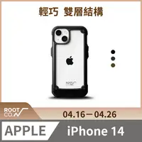 在飛比找PChome24h購物優惠-日本 ROOT CO. iPhone 14 透明背板防摔手機