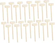 VANZACK 30Pcs Mini Wooden Hammers for Craft and Massage Tools for Hand Training Coordination Development Creative Play for DIY Projects and Crafts