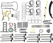 GXARTS Engine Rebuild - Gasket Piston Bearing Timing Chain Kit for Chevrolet Trax/Sonic/Cruze/Cruze Limited 2011-2016 for Buick Encore 2013-2016 1.4L Turbo