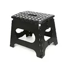 Lightweight Plastic Step Stool Folding with Anti-slip Surface Portable Handle