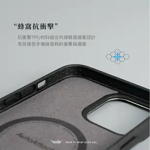 hoda iPhone 15/14 系列 支援MagSafe 幻石軍規防摔保護殼