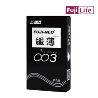 在飛比找momo購物網優惠-【Fujicondom不二乳膠】纖薄003保險套12入/盒(