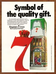 1978 Seagram's 7 Seven Crown Whiskey Vintage Print Ad/Poster Christmas Holidays