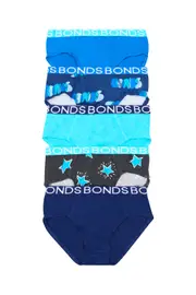 [Bonds] Bonds Boys Brief 5 Pack in Bubble Size: 2/3 2/3 Bubble
