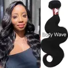 100% Brazilian Virgin Body Wave Human Hair Extensions Bundles Weave Thick Weft