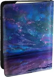 [JEJEA] Northern Lights Print Travel Organizer Credit Cards Case Passport BookPassport Holder Cover Wallet forTraveling,, Black, One Size