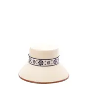 Valentino Antibes Logo Plaque Bucket Hat M light beige