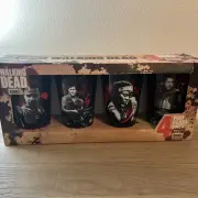 The Walking Dead, Pint Glass 4 Pack, Rick Glenn Daryl Michonne 16 oz, New