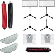 HMHAMA Replacement Accessories Kit for Roborock S8/S8+ Pro Ultra Robot Vacuum Cleaner (2 Main Brushes, 4 Side Brushes, 2 Filters, 2 Dust Bags, 1 Self-Cleaning Brush, 2 Mop Cloths)