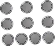 10pcs Car Speaker Net Cover 4 Inch Iron Grey Speaker Grille for Subwoofer Modification DIY Audio Protective Cover
