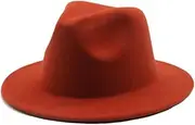 [Bollrllr] Women's Wide Brim Panama Jazz Hat Classic Topper