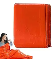 Survival Sleeping Bag, Thermal Waterproof Blanket Sack, Polyethylene Portable Insulating Gear for Camping, Hiking, Travel, Backpacking, Car, and Outdoor Adventures, 210x90cm