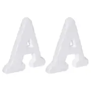 Foam Letters A Letter EPS White Polystyrene Letter Foam 100mm/4 Inch, Pack of 2