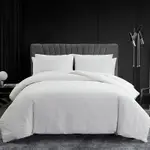 Vera Wang Abstract Crinkle White Comforter Set, King