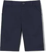 [French Toast] Girls' Adaptive Bermuda Shorts with Hook and Loop Closure