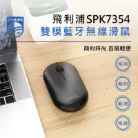 在飛比找momo購物網優惠-【Philips 飛利浦】SPK7354 無線雙模藍牙滑鼠