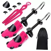Shoe Stretcher Wide Feet 4-Way Adjustable Width Rose - Women Small Size 5.5-10