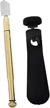 TEHAUX Glass Scorer Power Handle Oil Feed Roller for Mosaic Tile Cutting Glass Cutter for Home Use