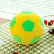 Large Shape Cute Funny Green Football Plush Kawaii Plushie Big Stuffed Ball Hugging Pillow (23cm)