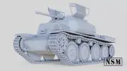 NSM AufklarungsPanzer 38T, 1/56th Scale, 28mm For Bolt Action.