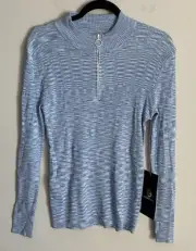 NWT Foray Golf Womens Spaced Dyed Quarter Zip Wind Wrinkle Resistant UVA XS