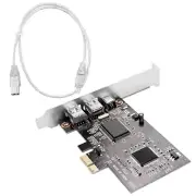 PCI Express X1 PCI-E FireWire 1394A IEEE1394 Controller Card Black for3697