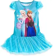[Disney] Frozen Elsa/anna Deluxe Nightgown Nightshirt Size 3 - New with Tags