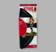 Extreme Rubber Frisbee Flyer Dog Toy Fetch & Catch - Large Durable Black