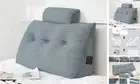 Headboard Wedge Pillow with 2 Pack Neck Roll Pillow Large Headboard Pillow
