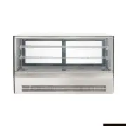 127L Counter Top Square Glass Cold Food Display Bonvue GN-1200RT 2 Shelves Bench