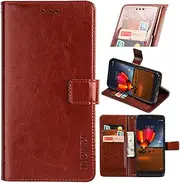BELLA BEAR Asus Zenfone 10 Mobile Phone Case [Card Slots] [Support Function] [Wallet] Asus Zenfone 10 Case (Brown)