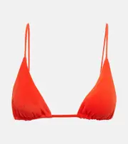 [Jade Swim] Jade Swim Via triangle terry bikini top AU 16 red