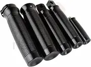 Motorcycle Black Custom 1" Hand Grips Foot Pegs Gear Shifter Peg Set for H-Arley XL 883 1200 48 Grips (Color : Black, Size : 1 Set)