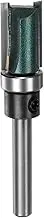 uxcell Pattern Flush Trim Router Bit 0.24" Shank 4/5" Cutting Length 1/2" Cutting Dia with Top Bearings Straight Precise Cutting Woodworking Milling Cutter Tool for Edge Trimming
