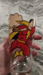 SHAZAM PEPSI COLLECTOR SERIES DRINKING GLASS DC COMICS Vtg 1978 -Near Mint!