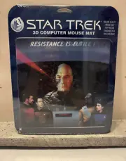 Star Trek 3D Computer Mouse Pad Vintage 1999. New in Plastic