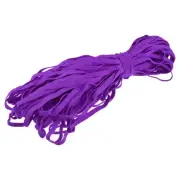 Flat Elastic Band for Sewing 1/4" x 33 Yards Purple Braided Stretch Strap